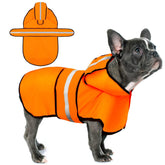 Paiaite impermeable para perro con capucha, protección contra lluvia y viento