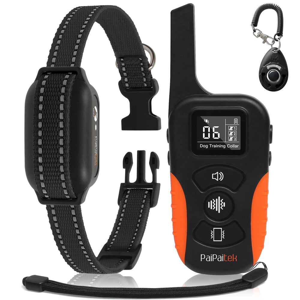 PaiPaitek collar de vibración sin choque para entrenamiento suave y seguro