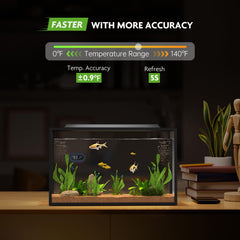 PAIZOO termómetro de acuario con rango 0-140 °F para aguas dulces y saladas