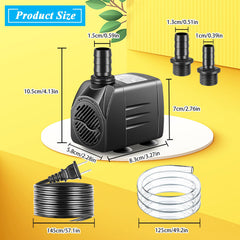 Bomba submersible Pamaner para estanques, funcionamiento silencioso.