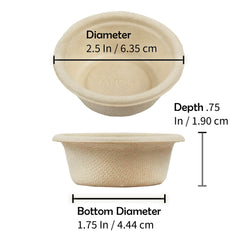 Copa desechable de papel Pangea para comida y agua de reptiles.
