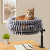 PANORIC Cama de Gato para Escritorio con giro de 360° para vista cómoda del felino.