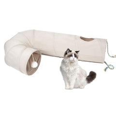 PAOPO tunel-gato-dos-vias para juego interactivo y descanso seguro.