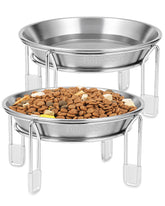PapiCola boles elevados para gatos con dos cuencos, comodidad en altura.