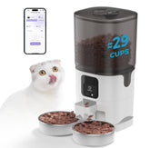 PAPIFEED alimentador para gatos con doble cuenco evita peleas entre dos felinos.