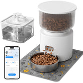 PAPIFEED comedero automático para gatos con cuenco y porciones controladas.