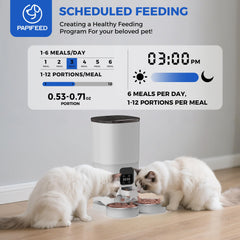 PAPIFEED panel LCD y controles simples para uso diario