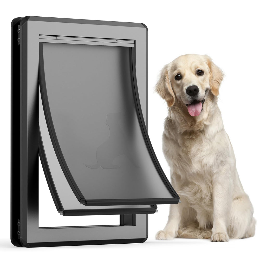 Parab House: puerta exterior para perros con doble tapa para mayor aislamiento.