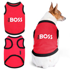 Camiseta Boss para perro de Parisian Pet, sin mangas, ideal para paseos diarios
