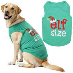 Parisian Pet camisa elf size sin mangas, perfecta para paseos festivos
