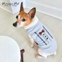 Parisian Pet tejido de algodón 100% en camiseta para perro, suave y transpirable.