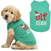 La camiseta de Parisian Pet para perro, Navidad sin mangas, elf size; ideal para salidas.