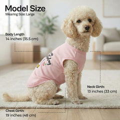Camiseta de algodón 100% para perros grandes, transpirable y suave durante caminatas.