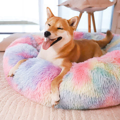 Patas Lague cama con degradado de colores, añade estilo y confort al descanso.