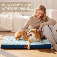 Patas Lague funda removible lavable para cama de perro ortopédica, fácil limpieza.