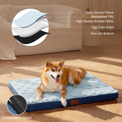 Patas Lague funda removible azul, fácil de limpiar y mantener