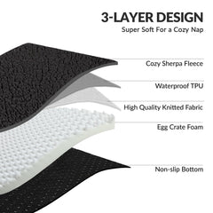 Patas Lague diseño en forma de L para soporte de cabeza y cuello.