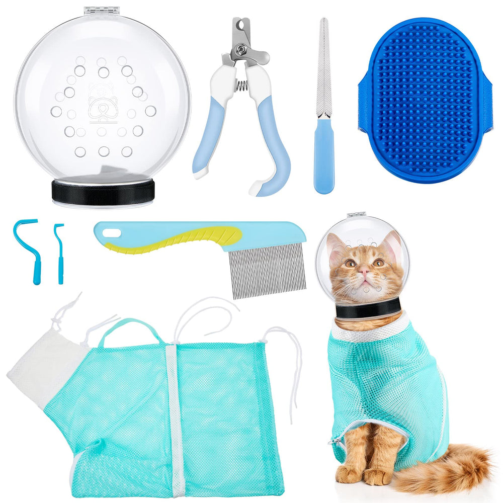 Patelai bozal para gato transparente para baño sin arañazos