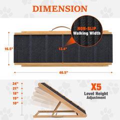 Pathosio Pets rampa para perros plegable, ideal para viajar