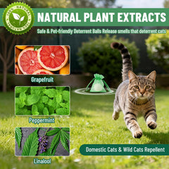 Patorop bola repelente gato aroma cítricos para jardines y patios.