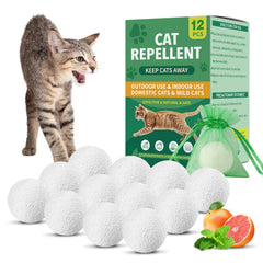 Patorop bolas repelentes para gato en uso interior y exterior, protección versátil.