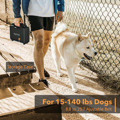 PATPET collar ofrece control dual y alcance extendido para entrenamiento al aire libre.