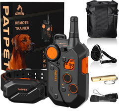 PATPET collar de entrenamiento para perros con alcance remoto de 1-2 millas.