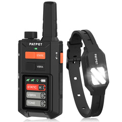 PATPET collar de entrenamiento con luces nocturnas para localizar al perro en la oscuridad.