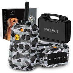 PATPET collar de entrenamiento con alcance de tres cuartos de milla para perros grandes