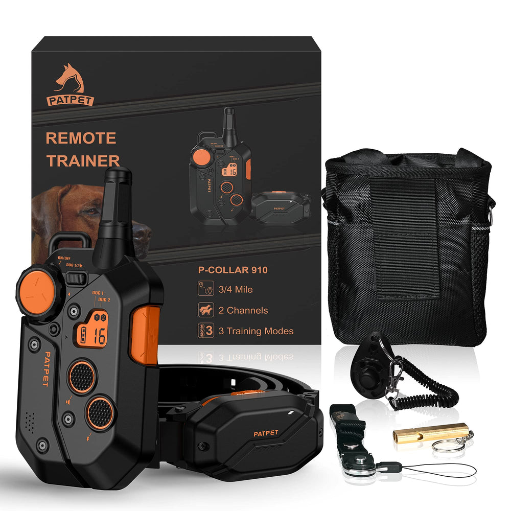 PATPET collar de entrenamiento con alcance de tres cuartos de milla para ejercicios al aire libre