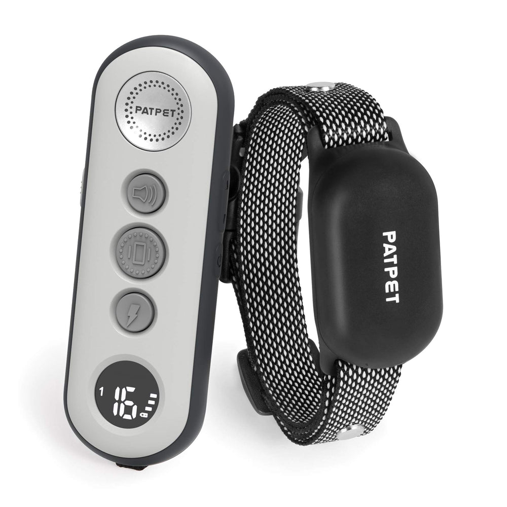 PATPET collar de entrenamiento con control remoto ofrece alcance amplio para adiestrar a distancia.