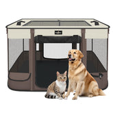 PAW BALLET jaula plegable para gatos y perros, espacio cómodo para interior o exterior