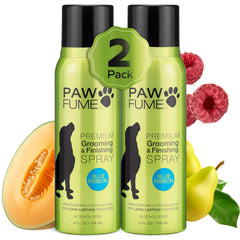 PAWFUME Blue Ribbon spray para perros 2-pack, fragancia duradera para días activos.
