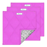 Paw Inspired: almohadillas para jaula de cobaya rosa 12x12, absorción rápida y confort.