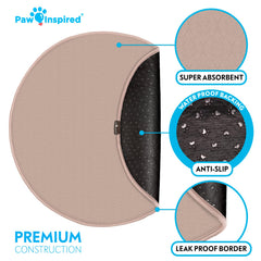 Paw Inspired tapete absorbente que ayuda a controlar olores durante el uso diario.