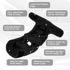 Paw Legend capa exterior impermeable que evita fugas y olores