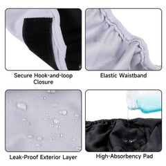 Paw Legend: pañales con malla secado rápido para mejor transpiración.
