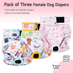 Paw Legend pañales lavables para perra mediana, opción ecológica y cómoda.