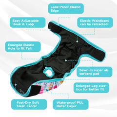 Paw Legend capa exterior impermeable, protege contra derrames y olores con libertad de movimiento