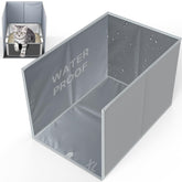 Paw Libero caja-litter abierta con acceso amplio para comodidad del gato.