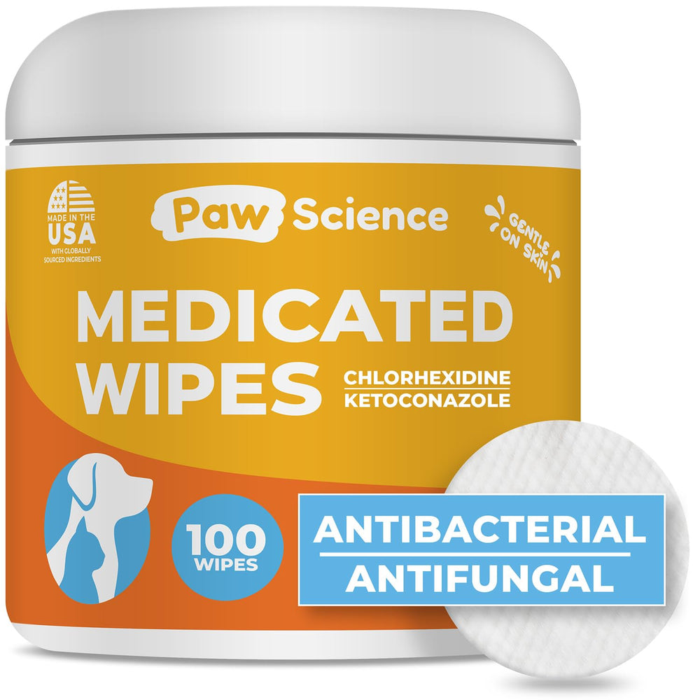 Paw Science: toallitas antibacteriales para perros y gatos, limpieza suave.