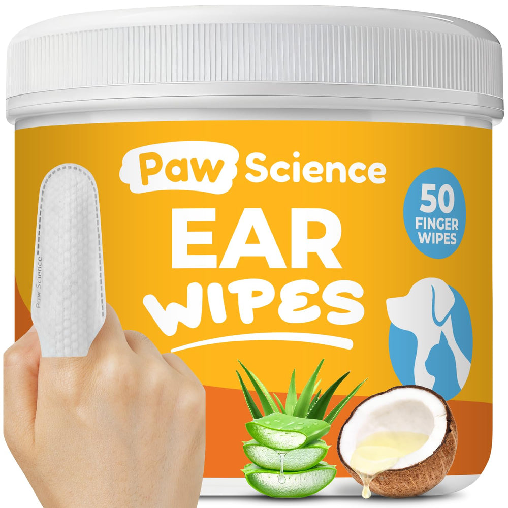 Paw Science: toallitas para oídos, limpieza suave y fresca para perros y gatos.