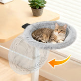Pawaboo cama-escritorio-gato con abrazadera protege la mesa y ofrece descanso cercano