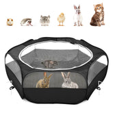 Pawaboo corral para mascotas pequeñas con malla densa para seguridad y diversión al aire libre