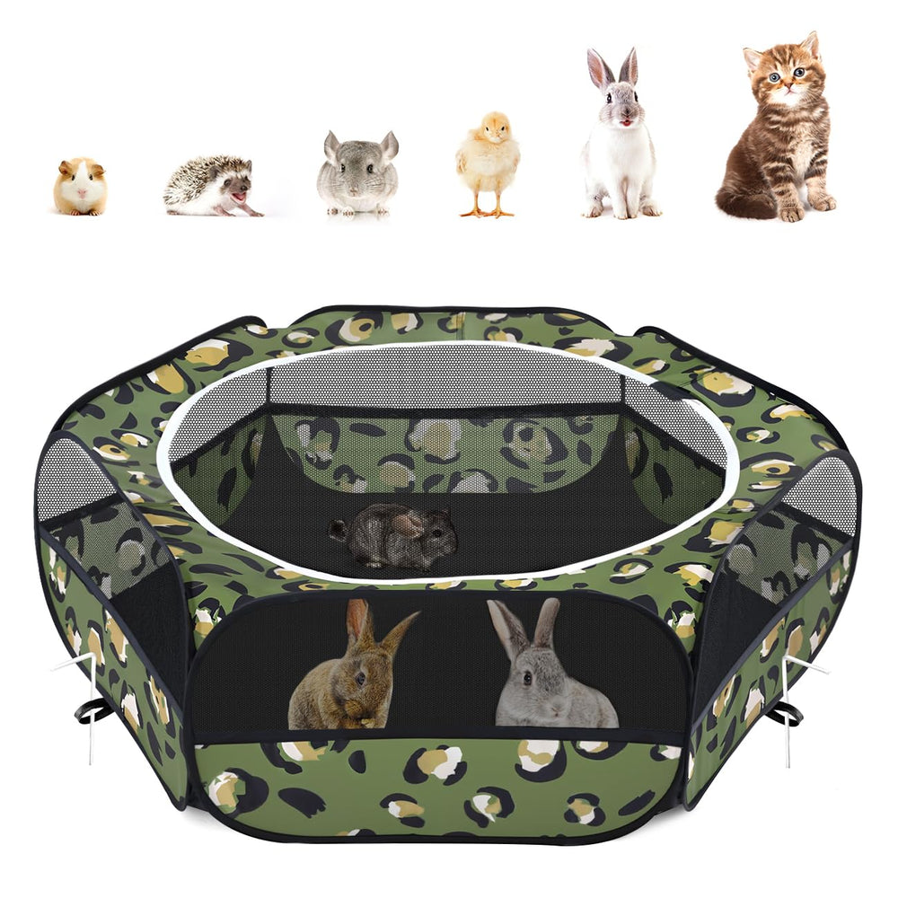 Pawaboo jaula de juego para mascotas con cobertura de cremallera resistente