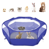 Pawaboo corral para mascotas pequeñas con malla mejorada para mayor seguridad.