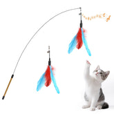 Pawaboo pluma teaser para gatos, invita a cazar con la varita.