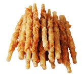 Pawant huesos envueltos de pollo crujientes, ideales como recompensa de entrenamiento.