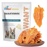 Pawant: empaque de tiras deshidratadas de pollo, sabrosas para perros.
