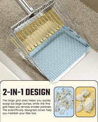Pawccoli colador con doble modo, ideal para grumos grandes y finos.